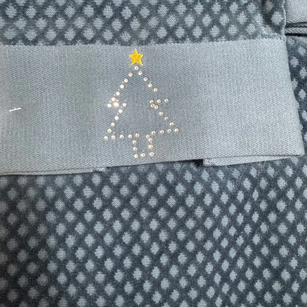 Holiday‎ Embellished Towel Set NWT Teal Blue Textured Cotton Gem Christmas Trees